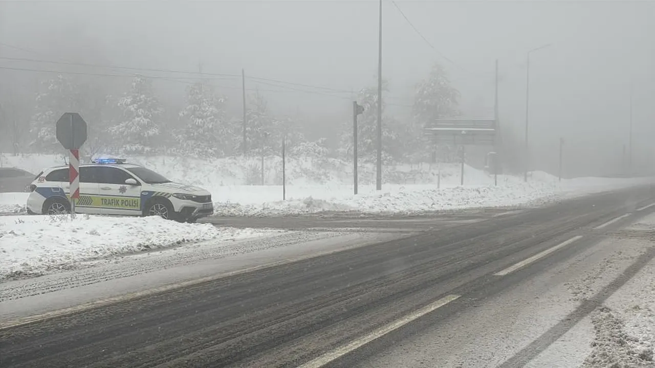 Bolu Dağı’nda kar kalınlığı 20 santimetreye ulaştı