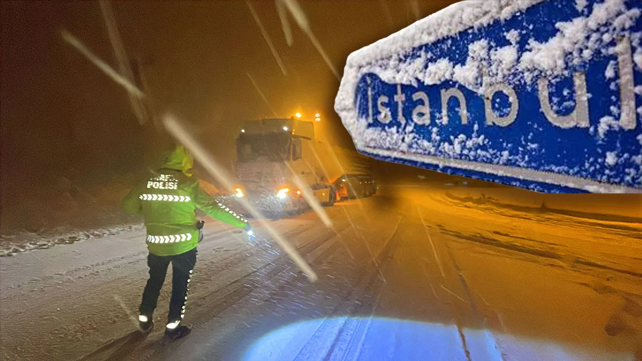 İSTANBUL YÖNÜ KAPATILDI