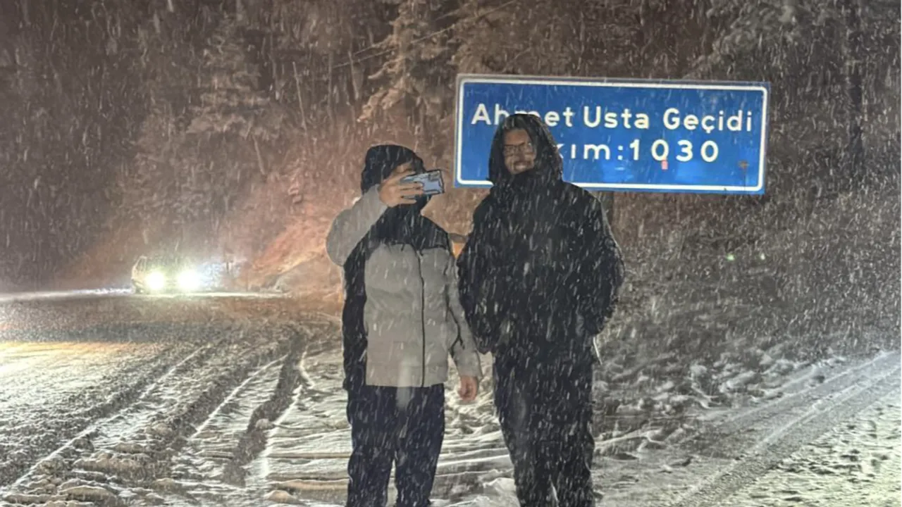 Kar yağışını duyan oraya koştu! 'Beklentimizi karşıladı'