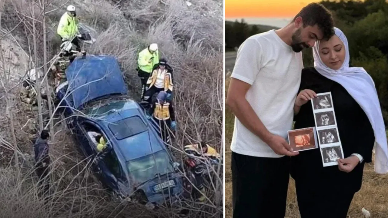 Otomobil şarampole uçtu! Anne baba ve bebekleri hayatını kaybetti