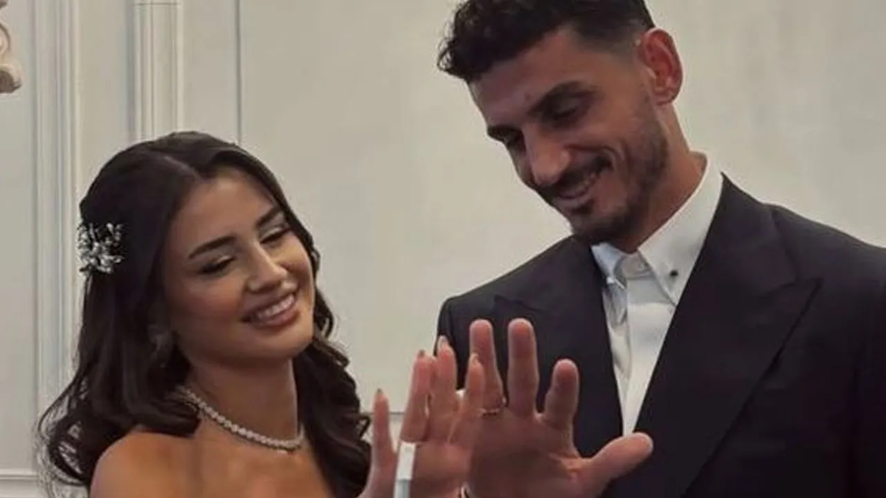 Samet Akaydin, Hazal Çağlar ile dünya evine girdi: Galatasaraylı oyuncular nikâh şahidi oldu