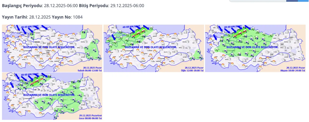 29 Aralık Pazartesi kar yağışı beklenen iller listesi! Yarın hangi illerde kar bekleniyor?
