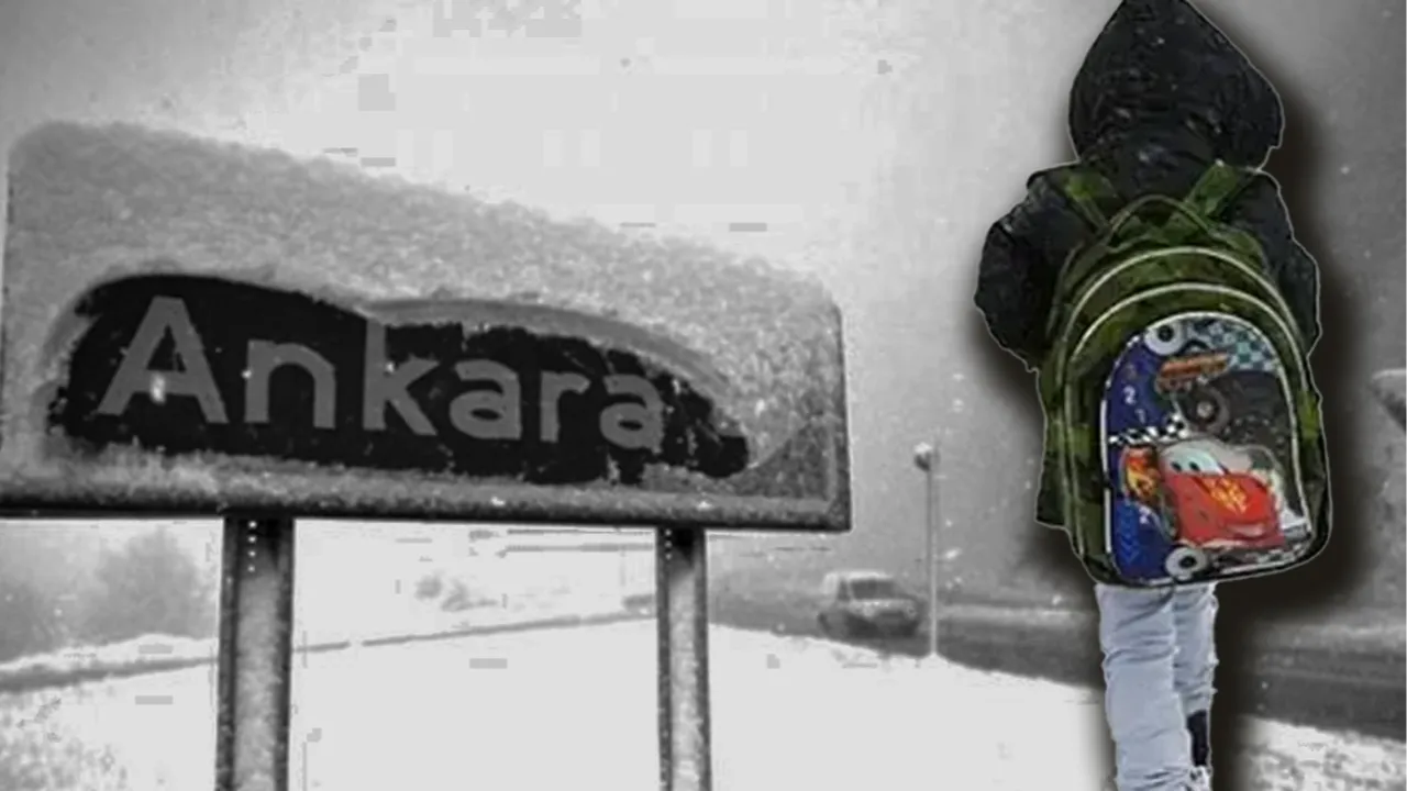 Ankara'da okullar tatil mi? 29 Aralık Ankara Valiliği kar tatili haberi