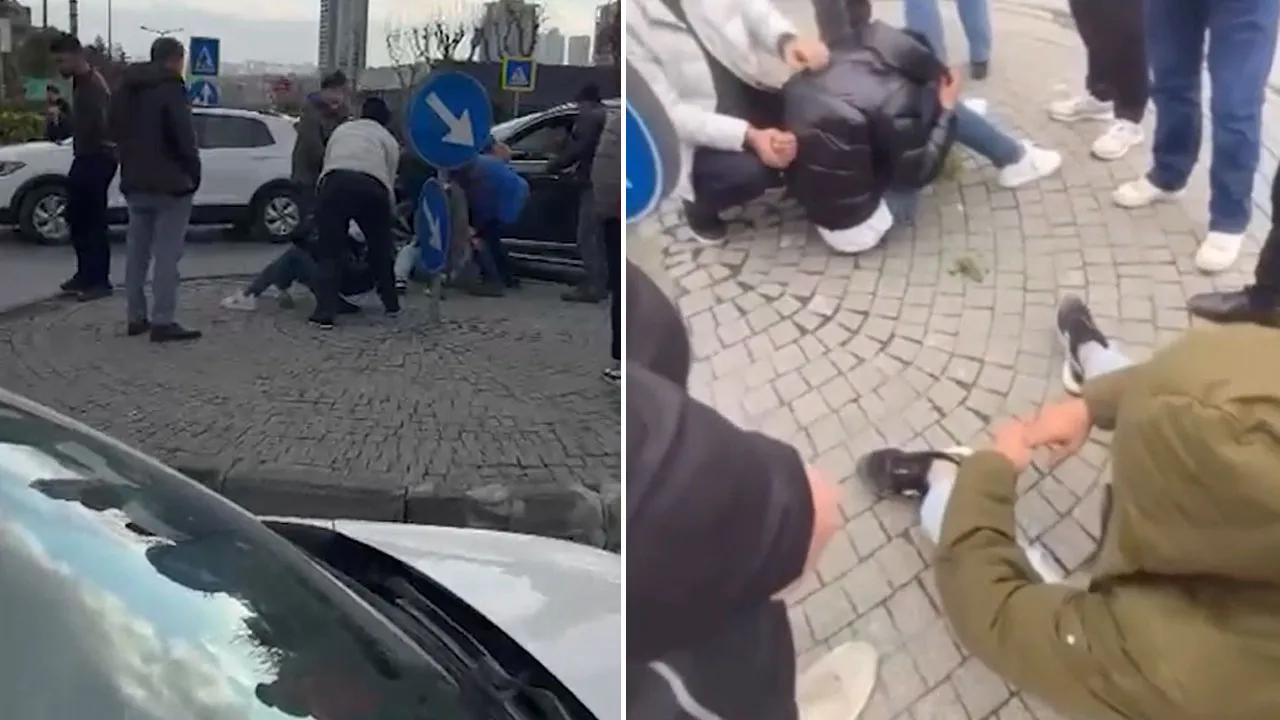 ATM'den para çeken kişiyi gasp ettiler! Vatandaşlar kıskıvrak yakalayıp polise teslim etti