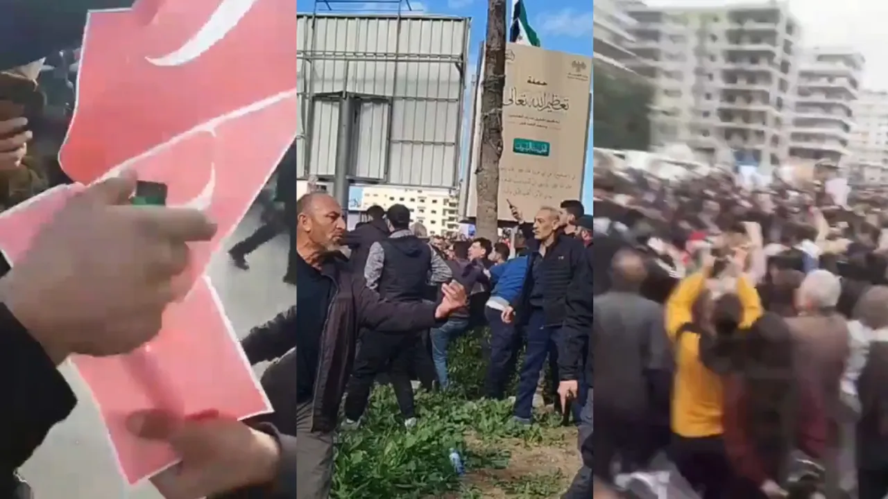 Suriye’de tehlikeli provokasyon! Türk bayraklarını yaktılar! Çok sayıda ölü ve yaralı var