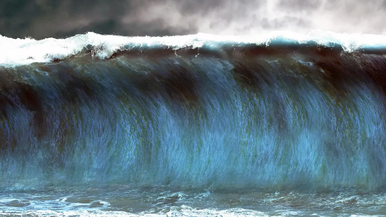 200 metre yüksekliğinde mega tsunami uydular tarafından görüntülendi:  Tüm dünyaya 9 günlük deprem sinyali