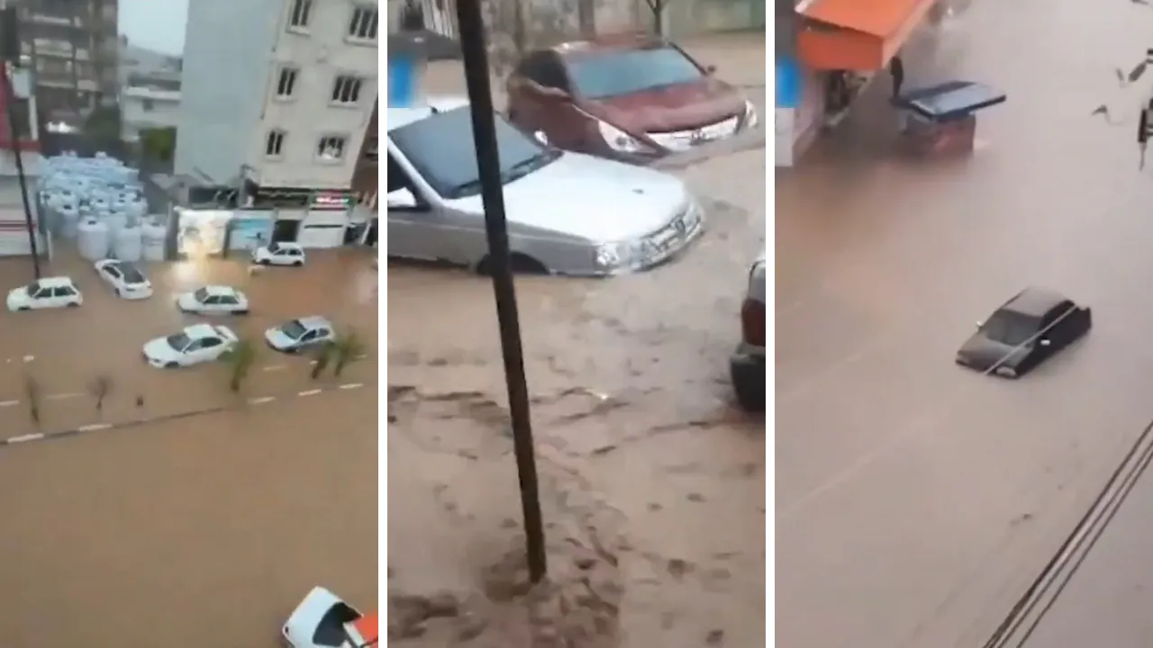 İran'ı sel bastı! Dere taştı, sokaklar göle döndü: Can kayıpları var