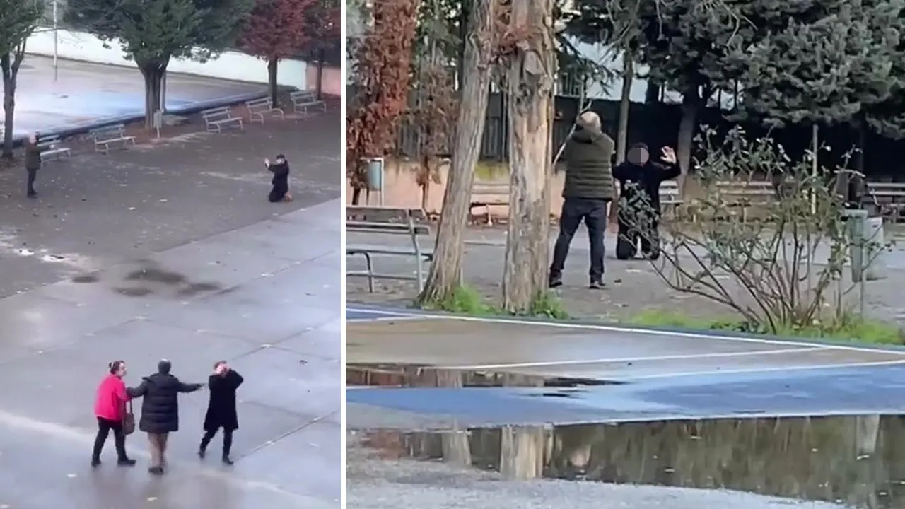 Öfkeli baba dehşet saçtı! Kızını rahatsız eden genci okulda silahla rehin aldı
