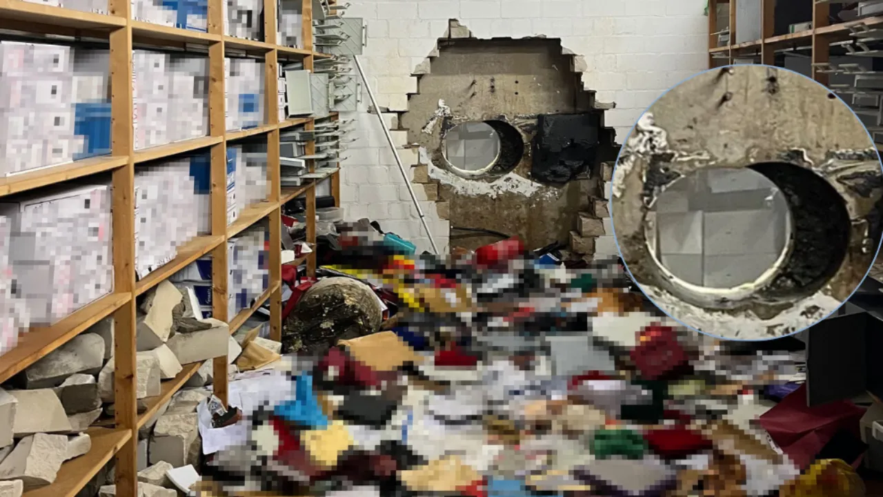 Hırsızlar tünel kazıp banka kasasını boşalttı