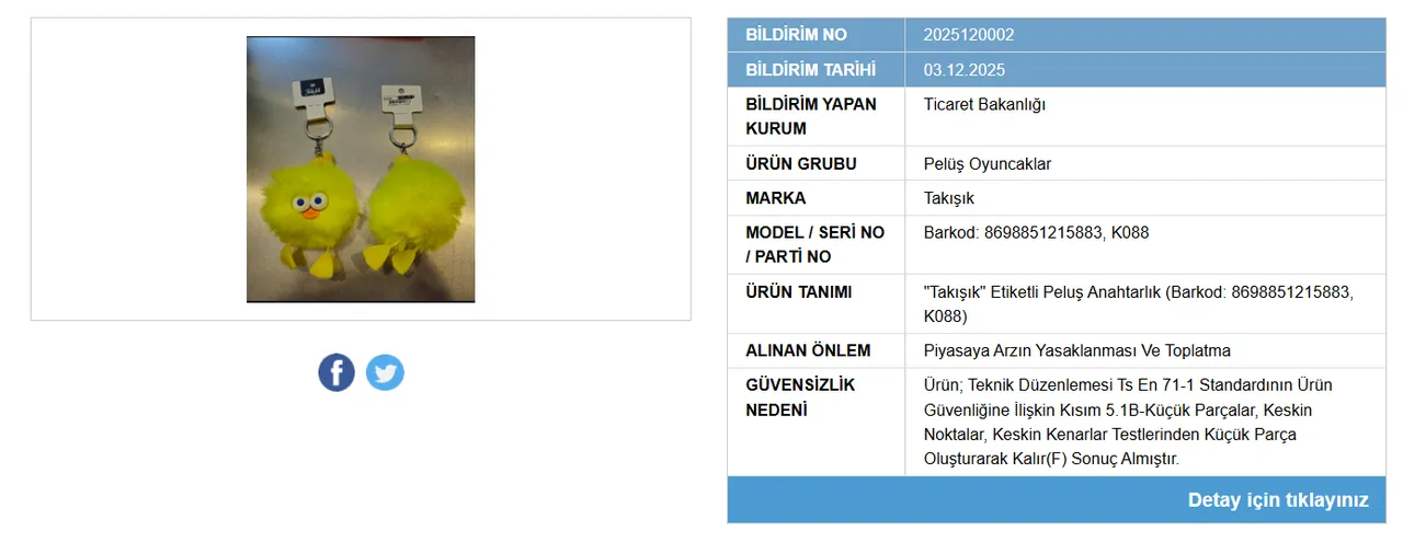 Bakanlık markasına kadar ifşa etti! Satışı yasaklandı, piyasadan toplatılıyor