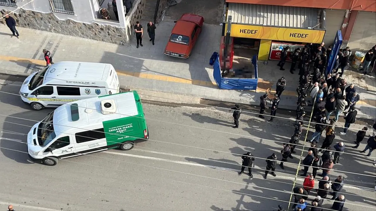 Olayın gerçekleştiği büfenin önü.