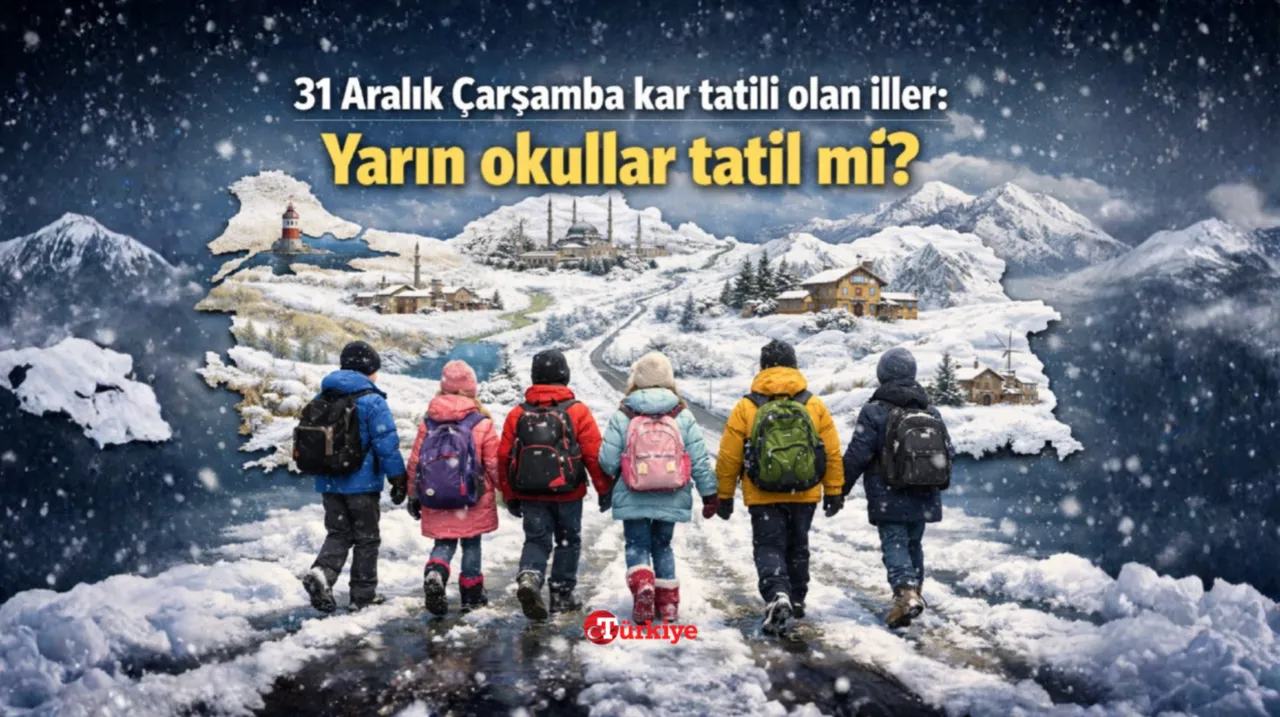 31 Aralık Çarşamba kar tatili olan iller: Yarın okullar tatil mi?