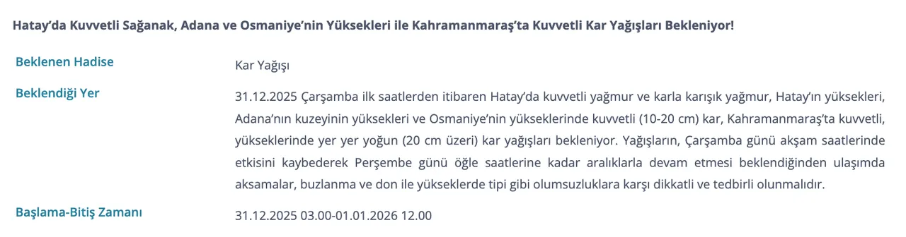 35 il için kar yağışı uyarısı! Yarın kar yağacak mı, hangi illerde kar bekleniyor?
