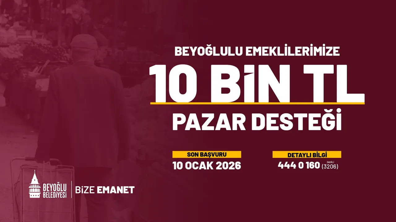 Emeklilere 10 bin TL pazar desteği! Başvurular 10 Ocakta sona eriyor