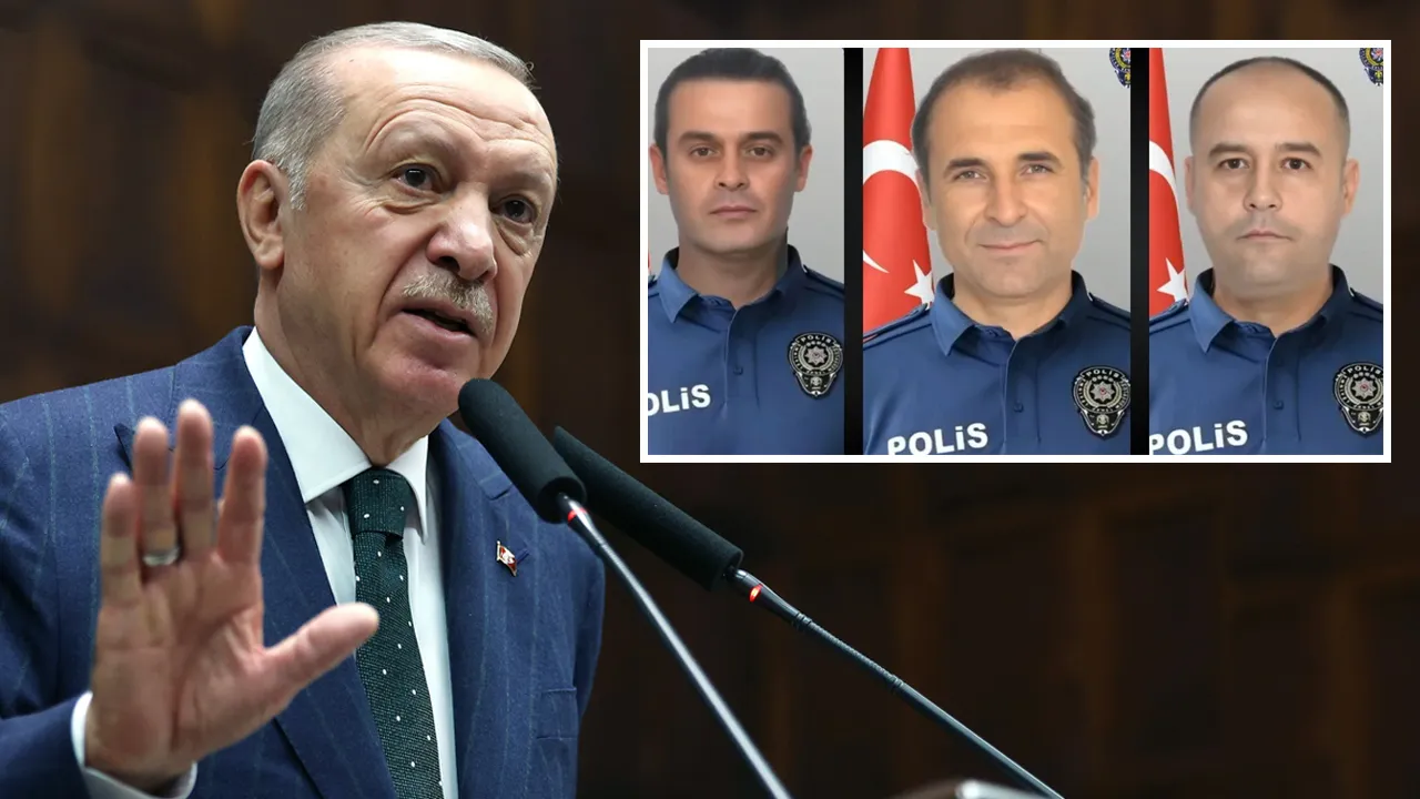 Erdoğan'dan şehit polislerin ailelerine başsağlığı mesajı