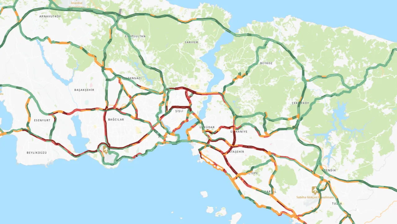 İstanbul trafiğinde akşam çilesi: Yoğunluk yüzde 83’e dayandı