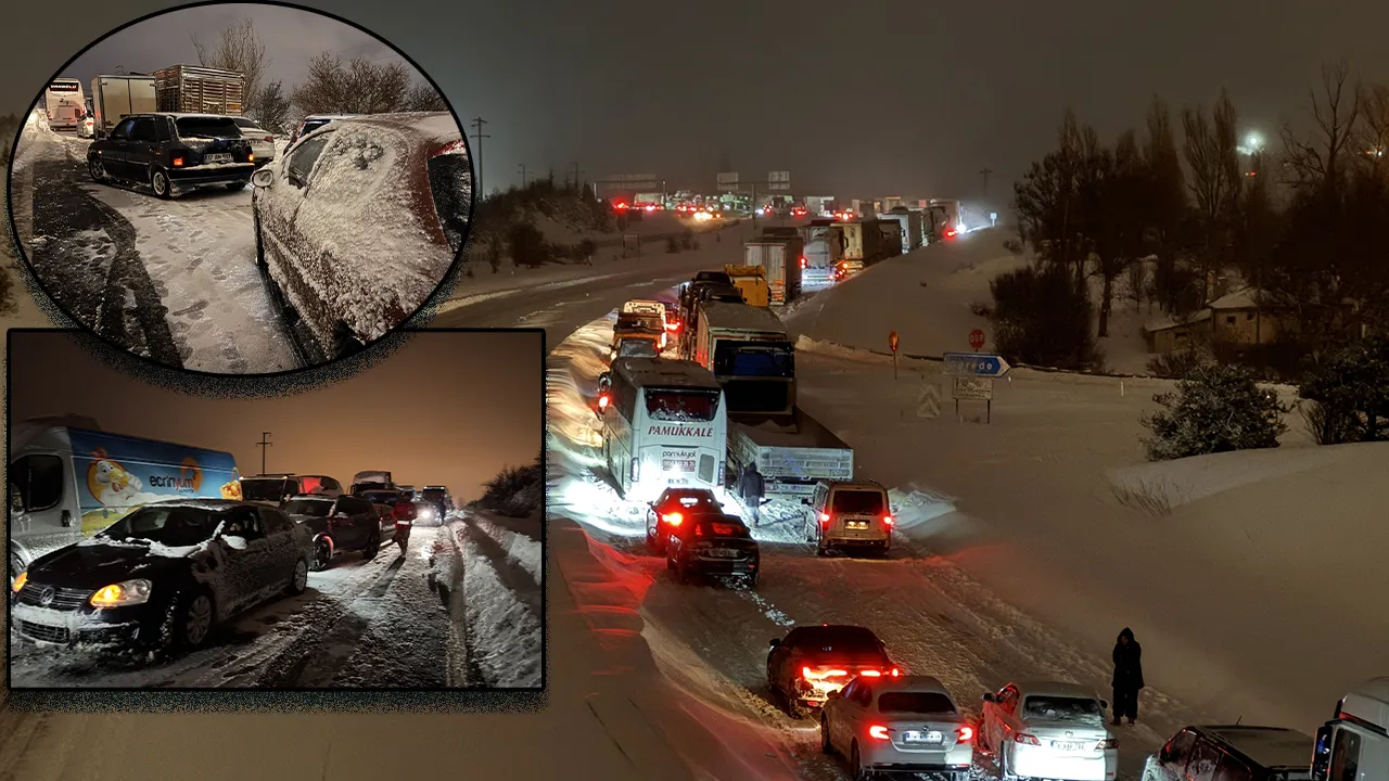 Kar, Gerede-Karabük karayolunu ulaşıma kapattı