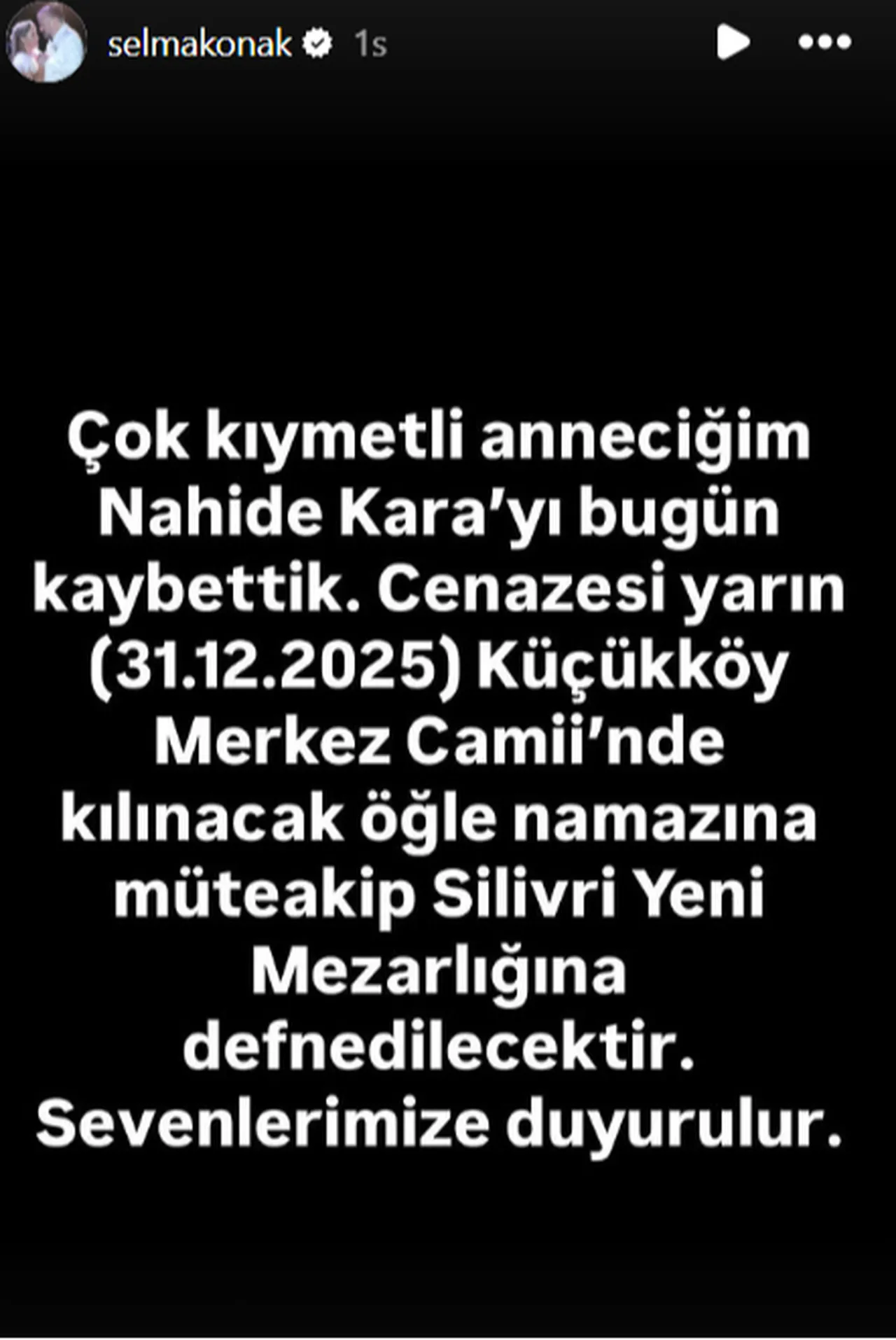Volkan Konak’ın eşinden acı paylaşım! Annesini vefat etti
