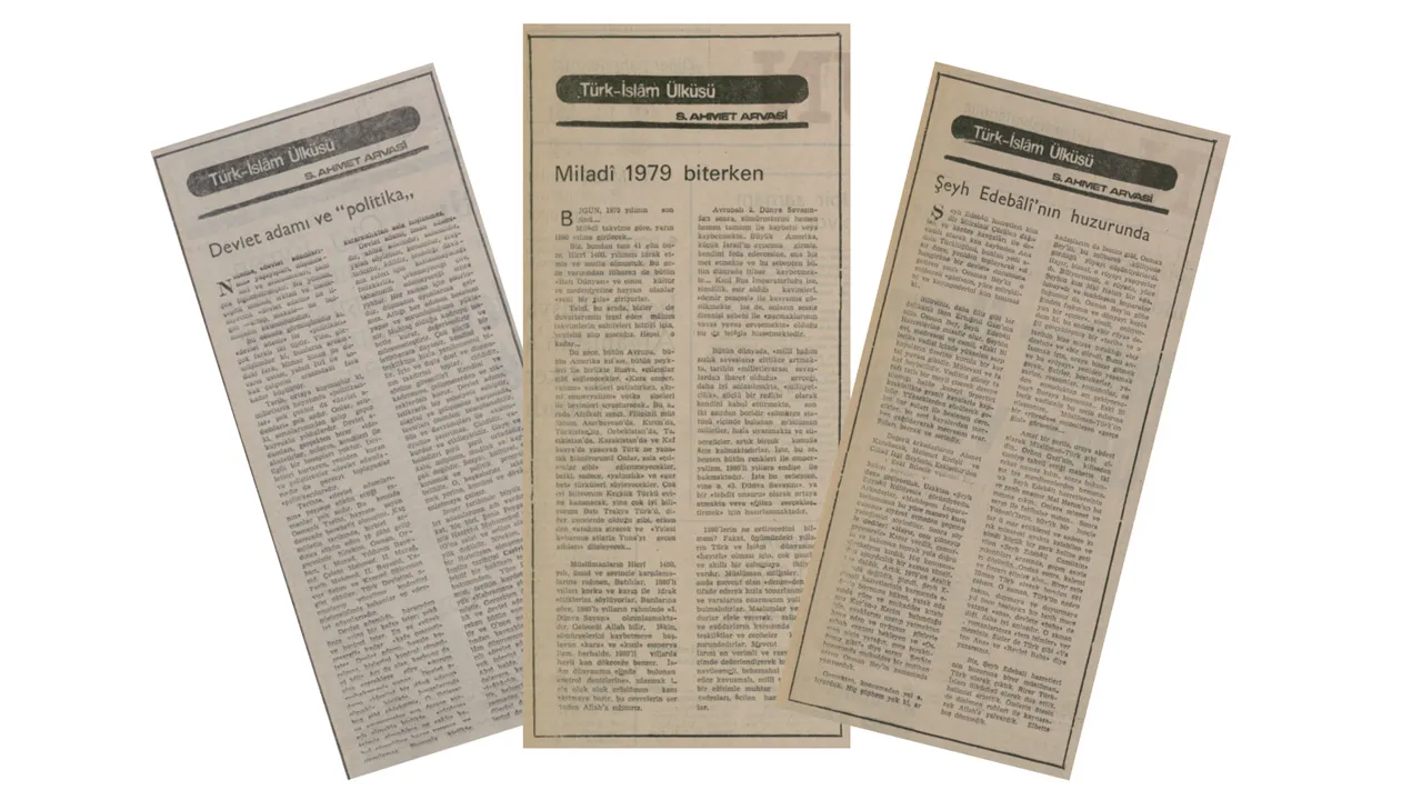 S. Ahmet Arvasi’nin kitap olarak okuyucuyla buluşturulması düşünülen yazılarında felsefeden eğitime, politikadan devlet dairesine kadar farklı konularda kalem oynattığı görülüyor. Arvasi, mevzulara İslami bir perspektiften bakıyor.