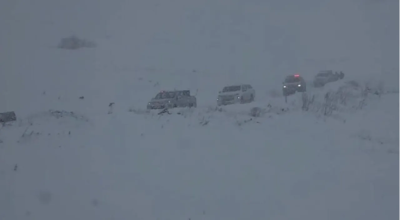 Ekipler çığın meydana geldiği bölgeye ulaşmaya çalışıyor.