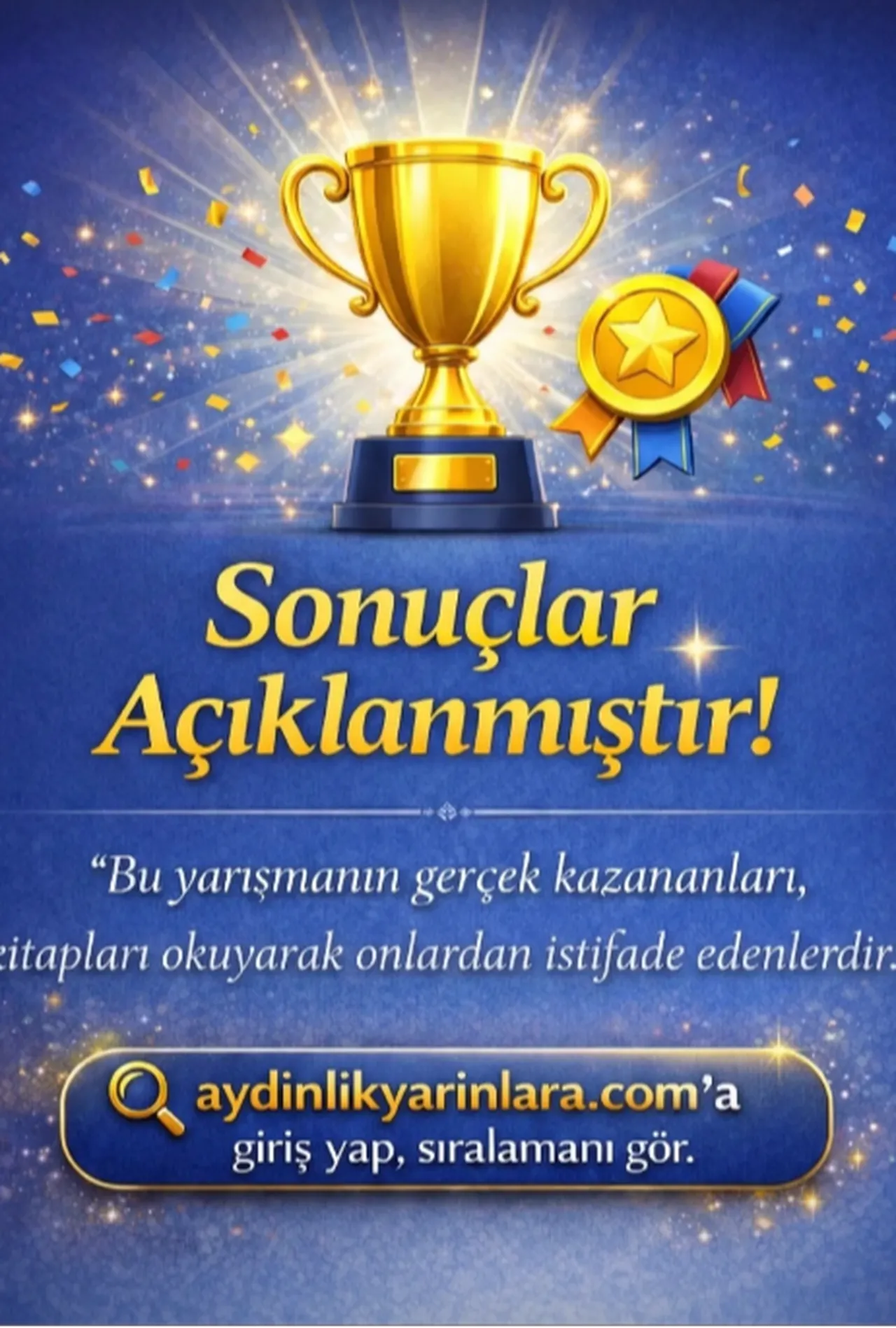 Aydınlık Yarınlara Kitap Okuma Yarışması sonuçları ne zaman, saat kaçta açıklanacak?