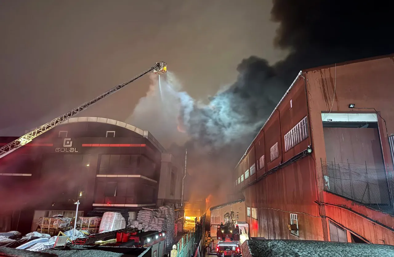 Esenyurt'ta kahve fabrikasında yangın