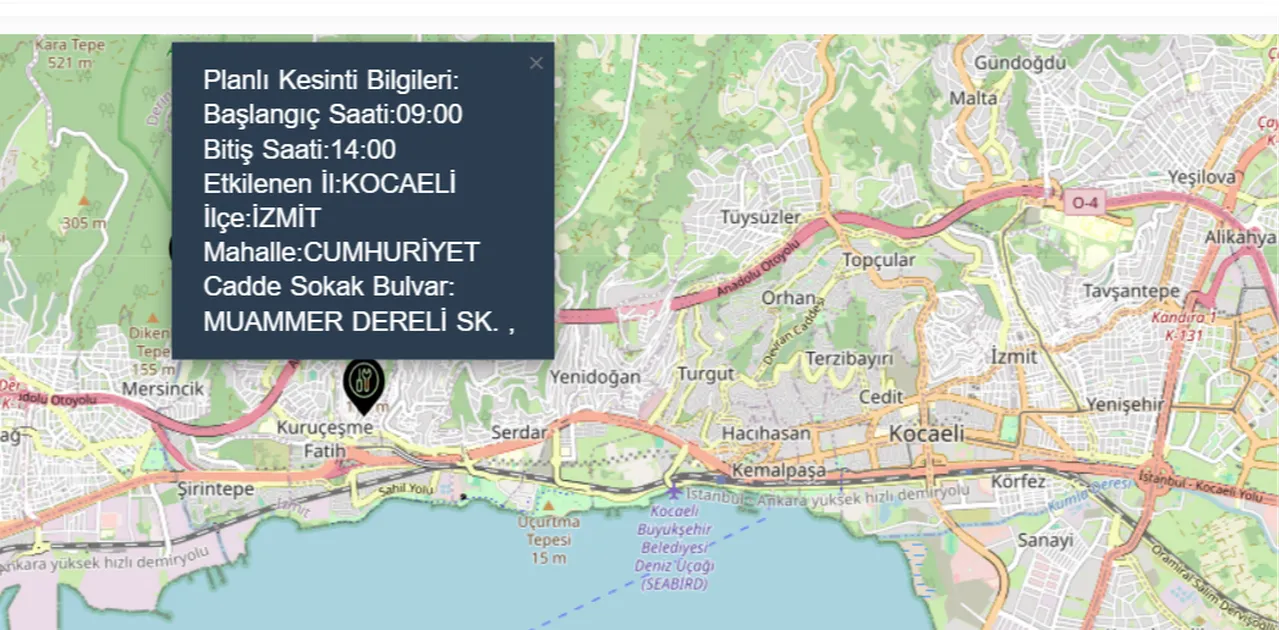 Kocaeli bölgesinde anlık elektrik kesintisi! Karamürselde elektrikler ne zaman gelecek?