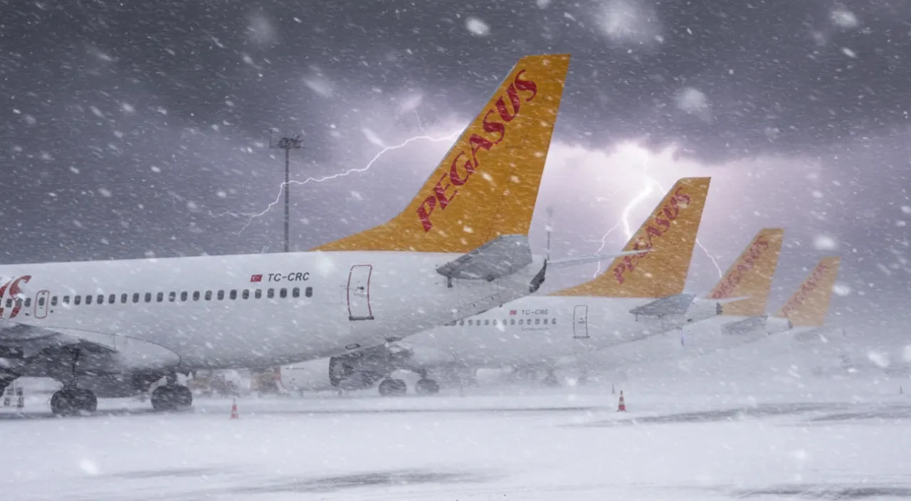 Pegasus iptal edilen uçuşlar 31 Aralık 2025: Uçak seferleri iptal mi, kar yağarken uçak kalkar mı?