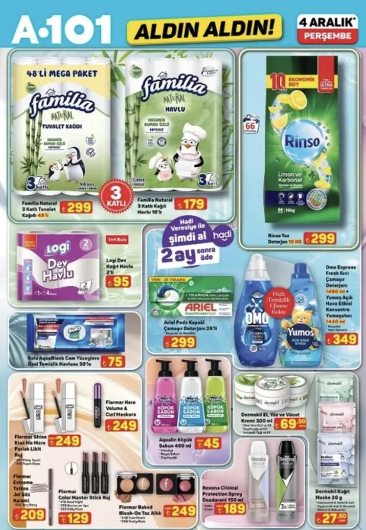 A101de birçok ürün satışa çıktı! İşte, 4 Aralık 2025 A101 aktüel indirim listesi...