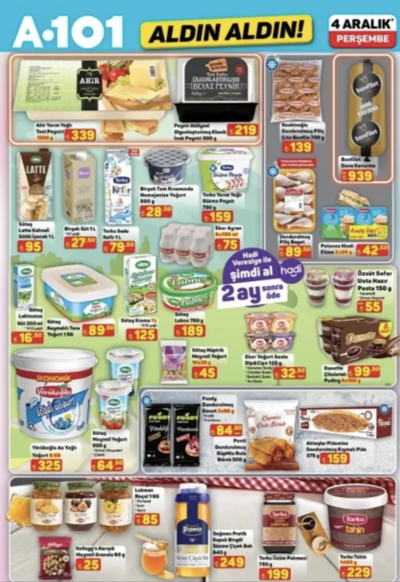 A101de birçok ürün satışa çıktı! İşte, 4 Aralık 2025 A101 aktüel indirim listesi...