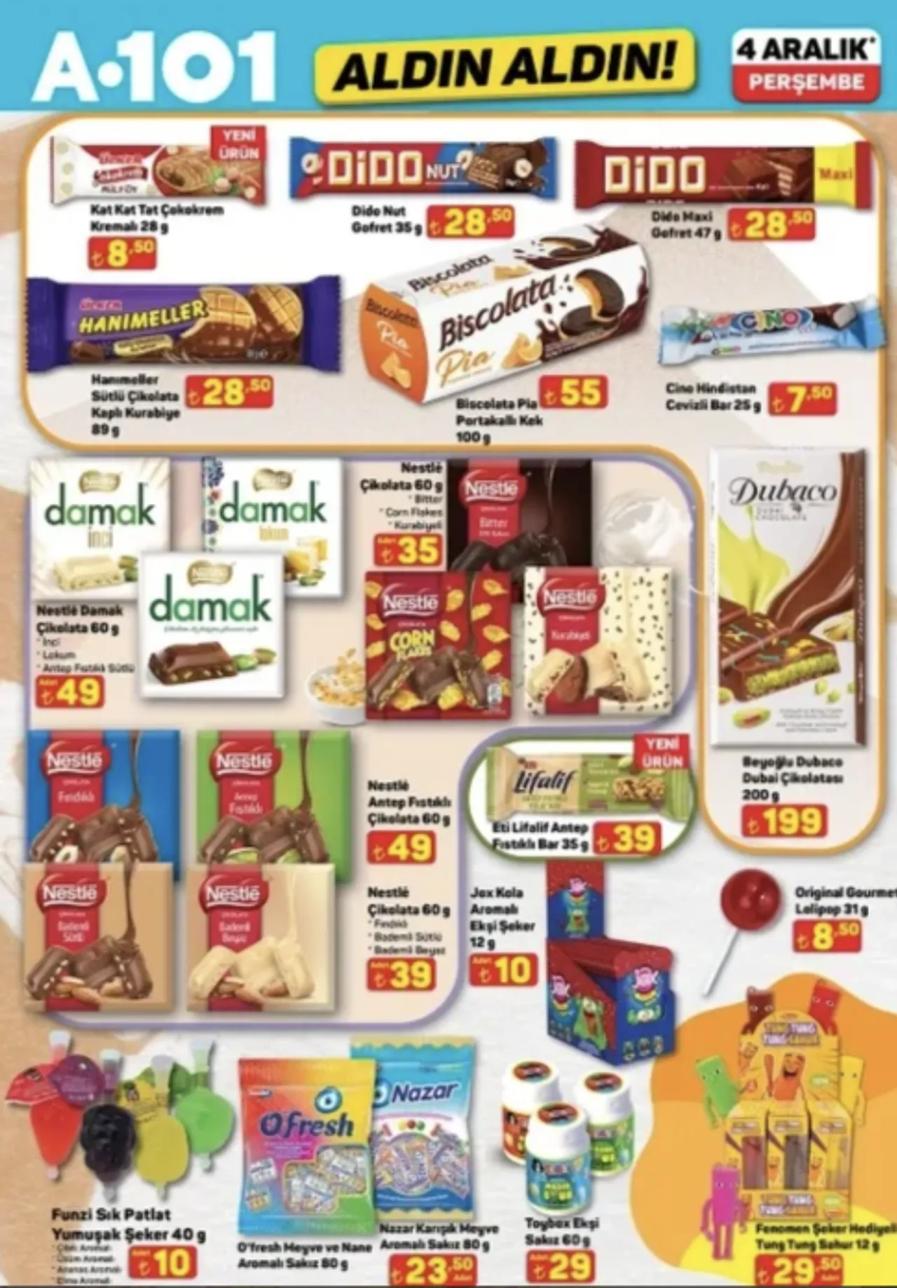 A101de birçok ürün satışa çıktı! İşte, 4 Aralık 2025 A101 aktüel indirim listesi...