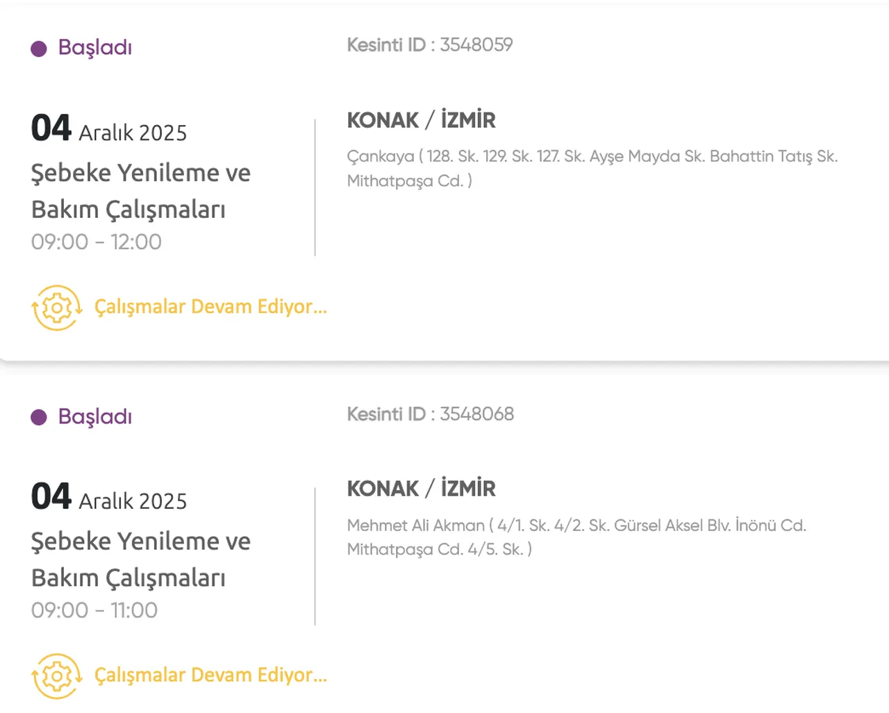 Gediz Elektrik kesintisi sorgulama! 4 Aralık İzmirde elektrikler ne zaman gelecek?