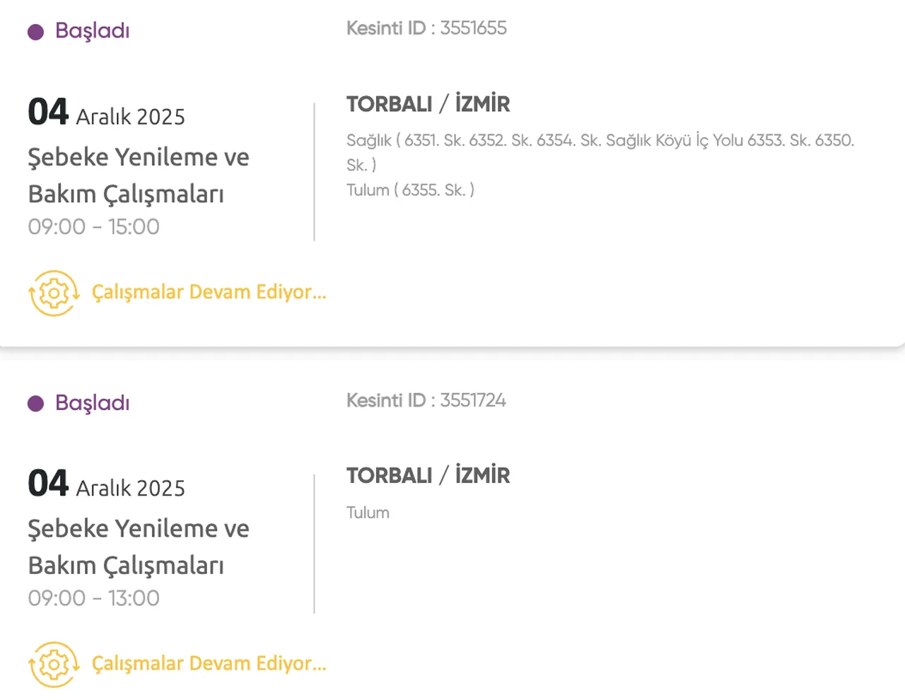 Gediz Elektrik kesintisi sorgulama! 4 Aralık İzmirde elektrikler ne zaman gelecek?