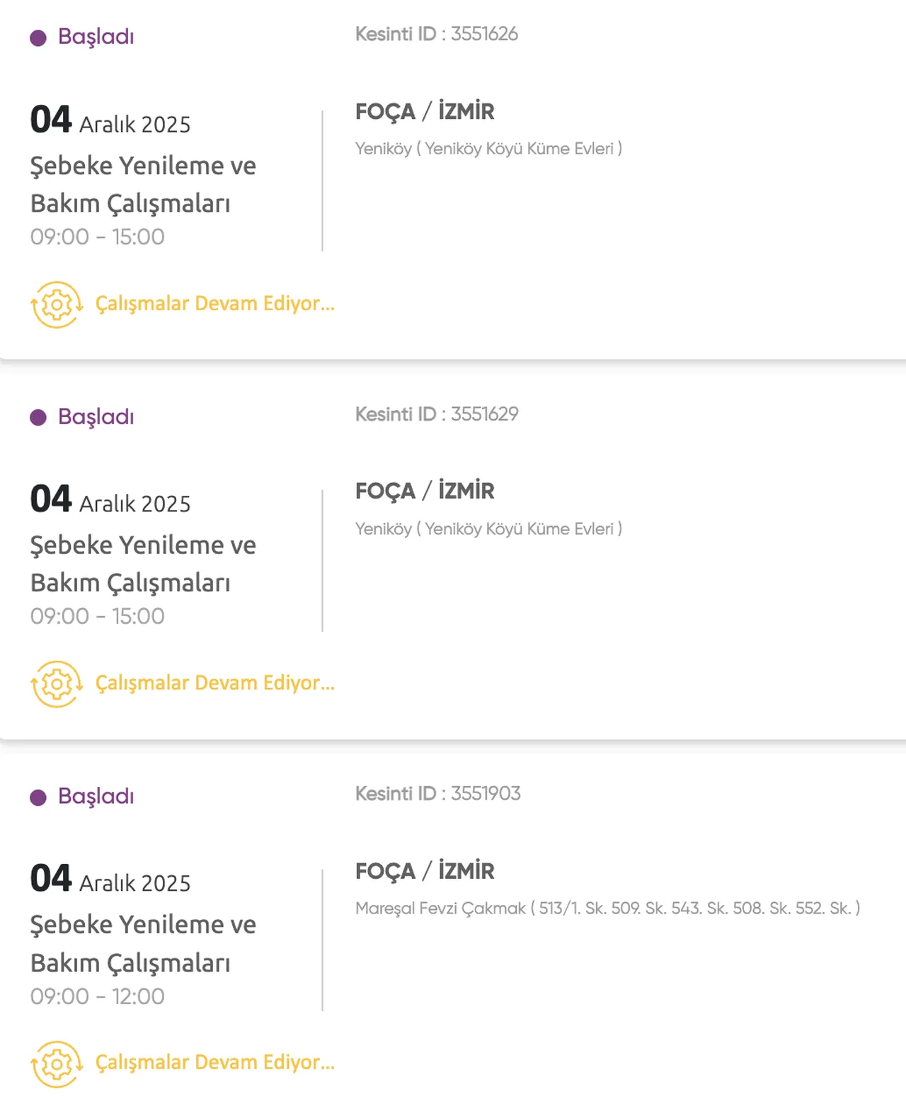 Gediz Elektrik kesintisi sorgulama! 4 Aralık İzmirde elektrikler ne zaman gelecek?