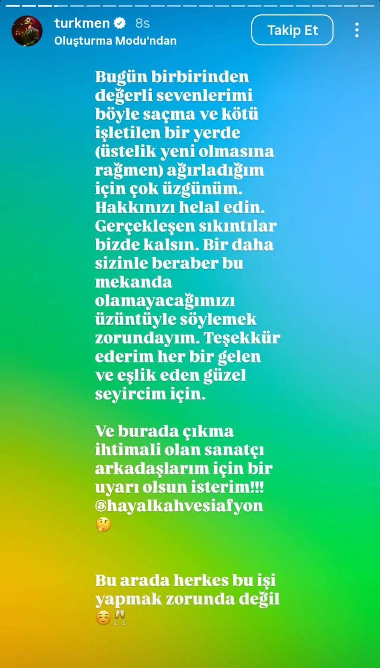 Konserde skandal: Mekan sahibi Gökhan Türkmen’in eşine küfür etti, ortalık karıştı!