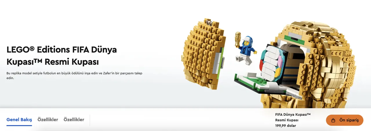Lego Dünya Kupası satışa çıkacak mı, Türkiyede fiyatı ne kadar olacak? Lego World Cup 2026 fiyatı gündemde!