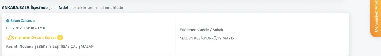 5 Aralık Ankara kesinti listesi! Elektrikler ne zaman gelecek? Gözler Başkent EDAŞa çevrildi