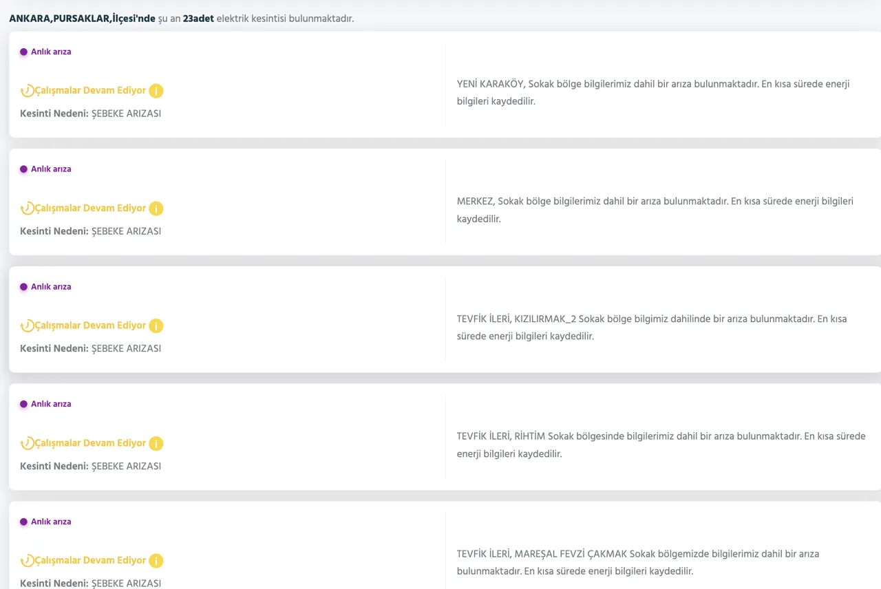 5 Aralık Ankara kesinti listesi! Elektrikler ne zaman gelecek? Gözler Başkent EDAŞa çevrildi