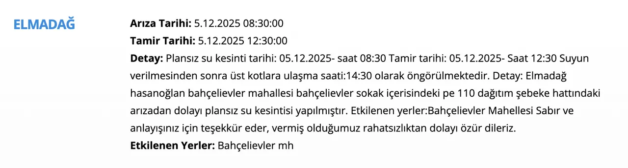ASKİ su kesintisi! Ankara sular ne zaman gelecek? Polatlı, Elmadağ, Nallıhan su kesinti saatleri