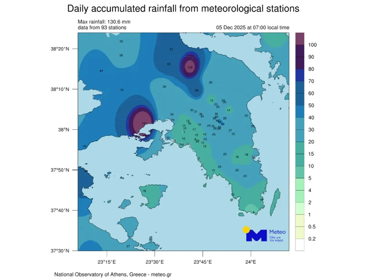 Byron Fırtınası Yunanistanı sular altında bıraktı!