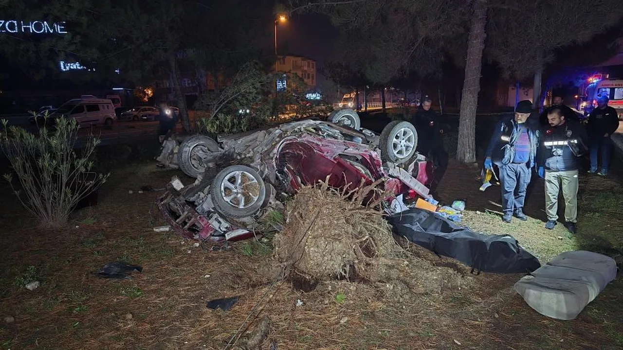 Kaza yerinden görüntü