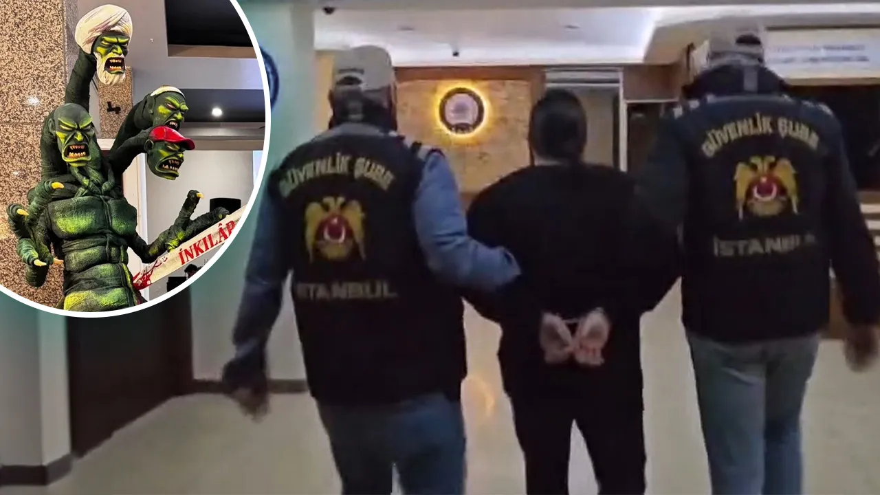 Lütfü Kırdar Kongre Merkezi'ndeki skandal heykele soruşturma! 2 kişi gözaltında