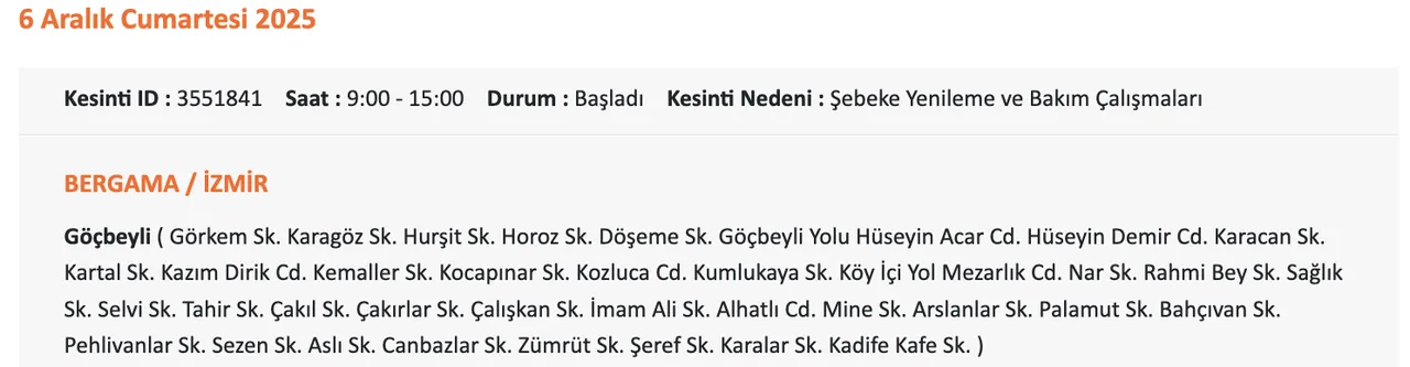 Başkent EDAŞ elektrik kesintisi sorgulama! 6 Aralık Cumartesi Ankarada elektrikler ne zaman gelecek?