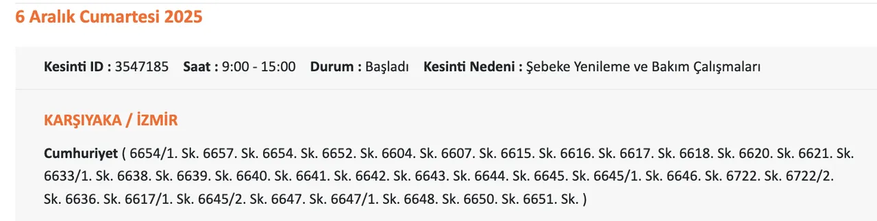 Başkent EDAŞ elektrik kesintisi sorgulama! 6 Aralık Cumartesi Ankarada elektrikler ne zaman gelecek?