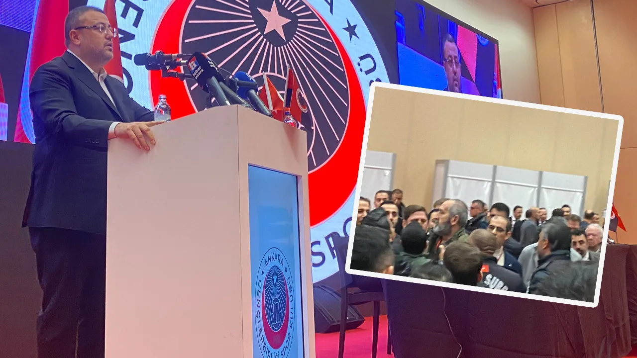 Gençlerbirliği genel kurulunda tansiyon yükseldi: Arbede çıktı