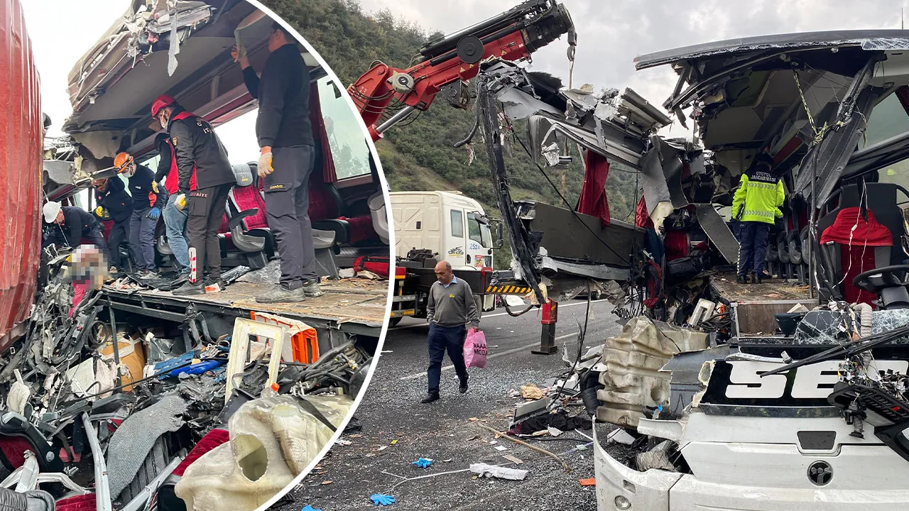 Osmaniye'de yolcu otobüsü tıra çarptı! 