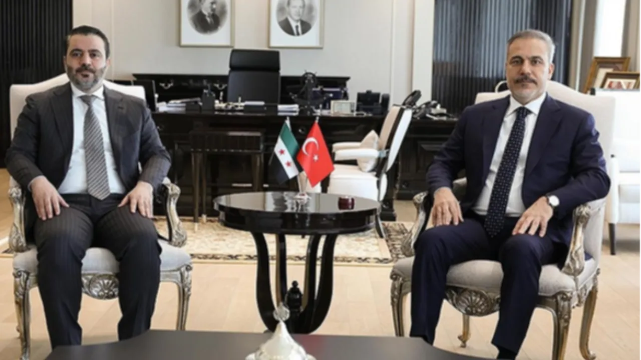 Dışişleri Bakanı Hakan Fidan, Suriyeli mevkidaşı Şeybani ile bir araya geldi
