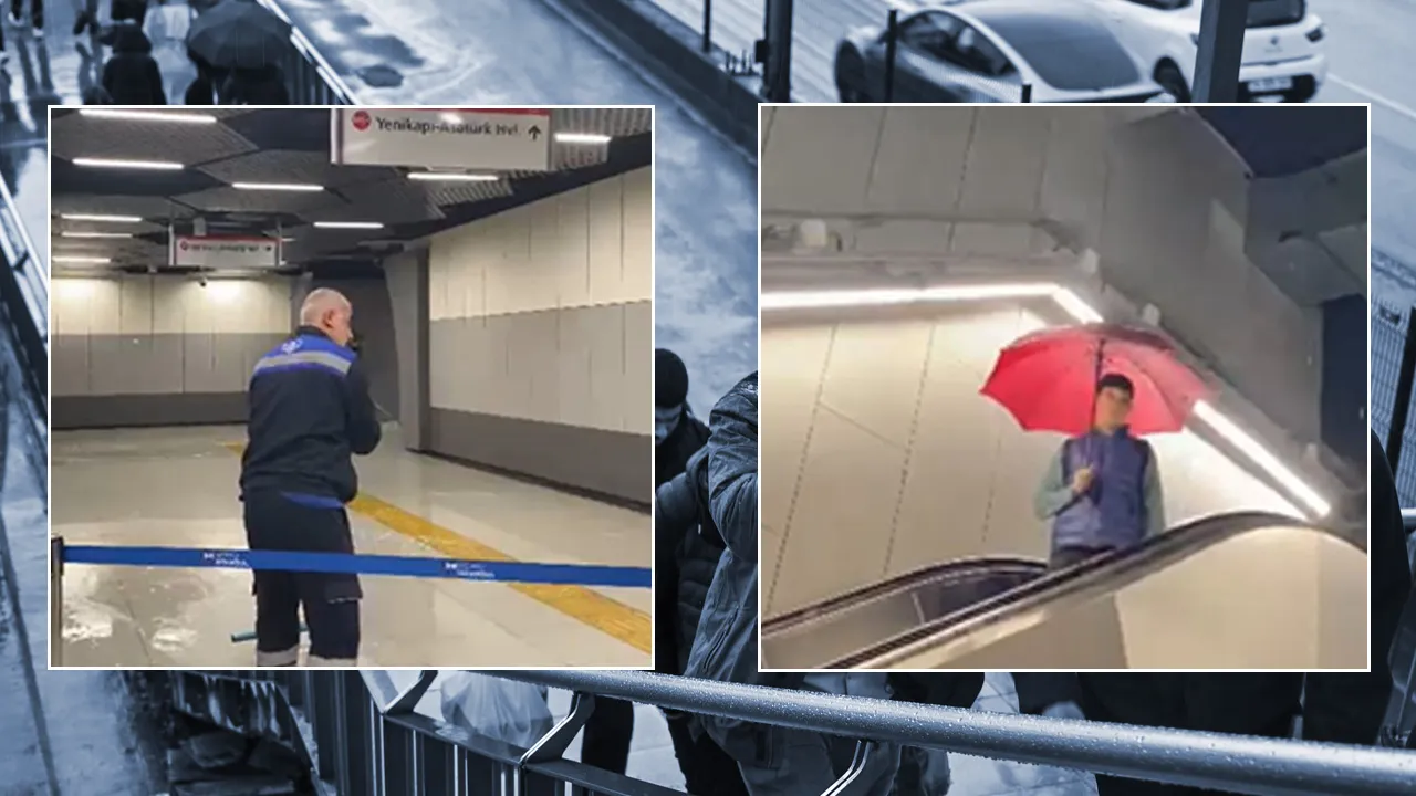 İstanbul'u sağanak vurdu! 6 ilçede yoğun yağış, metroda su baskını