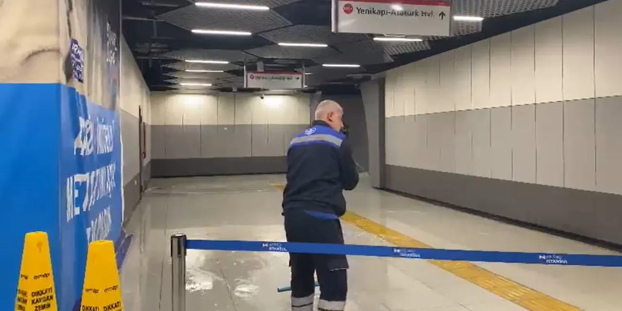 İstanbul'u sağanak vurdu! 6 ilçede yoğun yağış, metroda su baskını