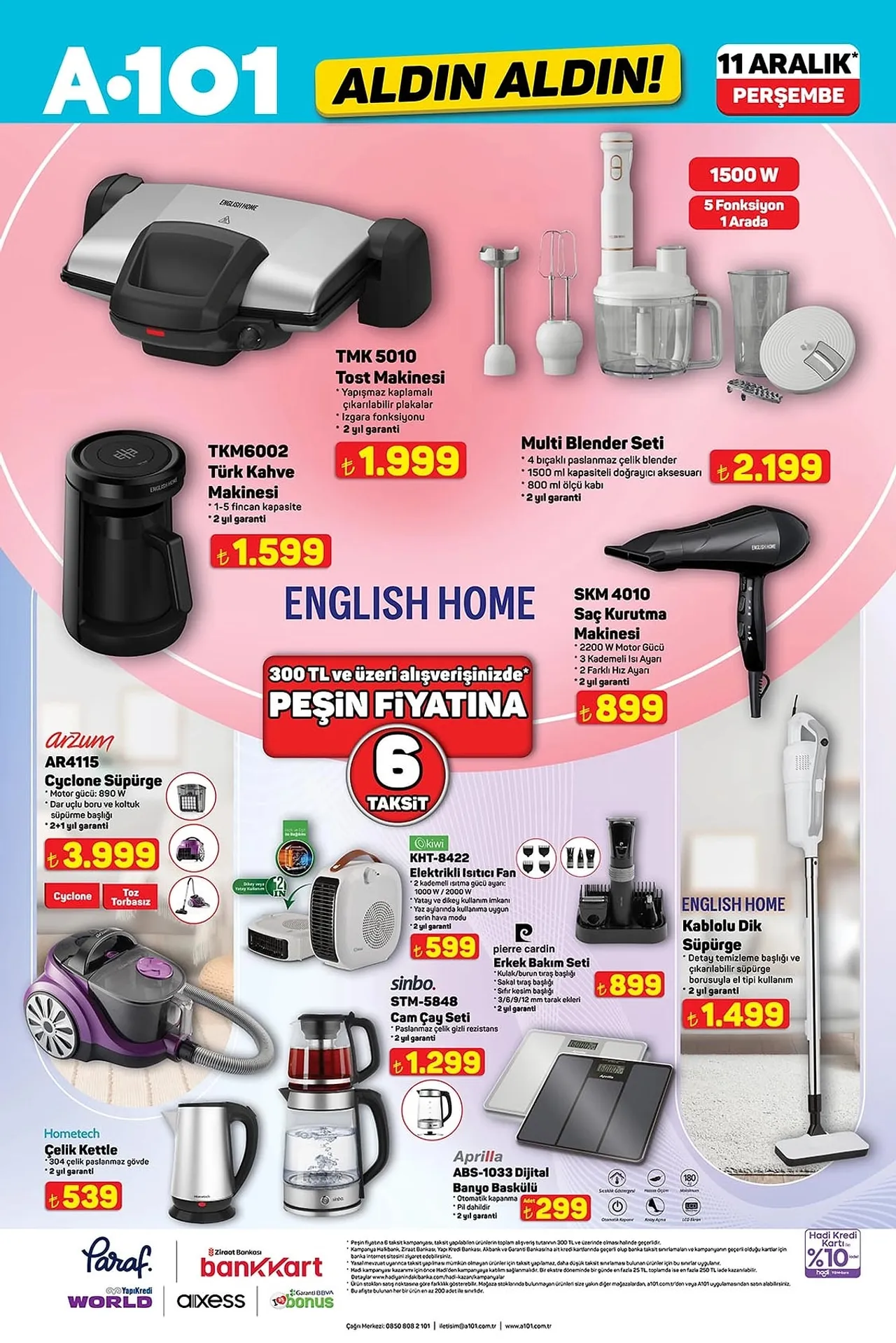 11 Aralık a101 aktüel ürünler gündemde! Bu hafta a101e hangi ürünler geliyor?